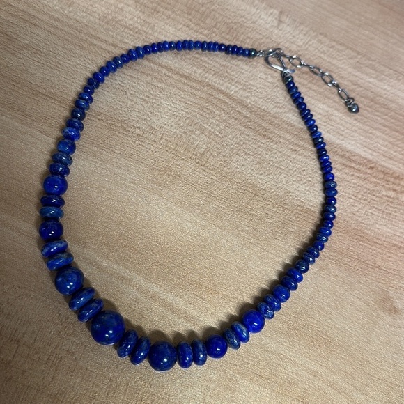 Lapis bead necklace by Jay King - Picture 8 of 11